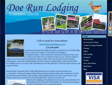 Tablet Screenshot of doerunlodging.com